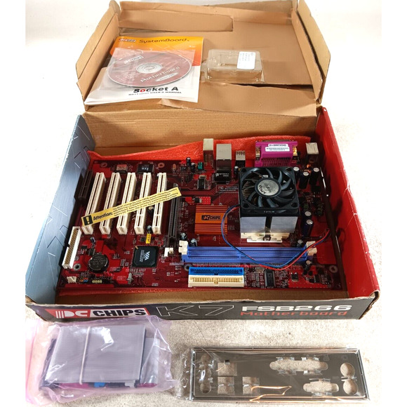 PC Chips M811 Socket A 462 Via 266A/8235 AMD Motherboard - Picture 5 of 6